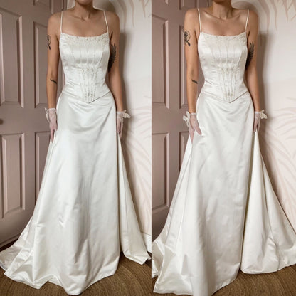 Ellis bridal vintage 2 piece wedding set UK 12