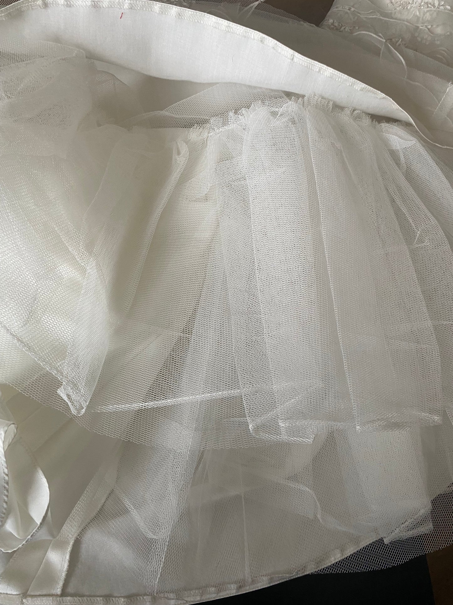 One shoulder lace wedding dress UK 12