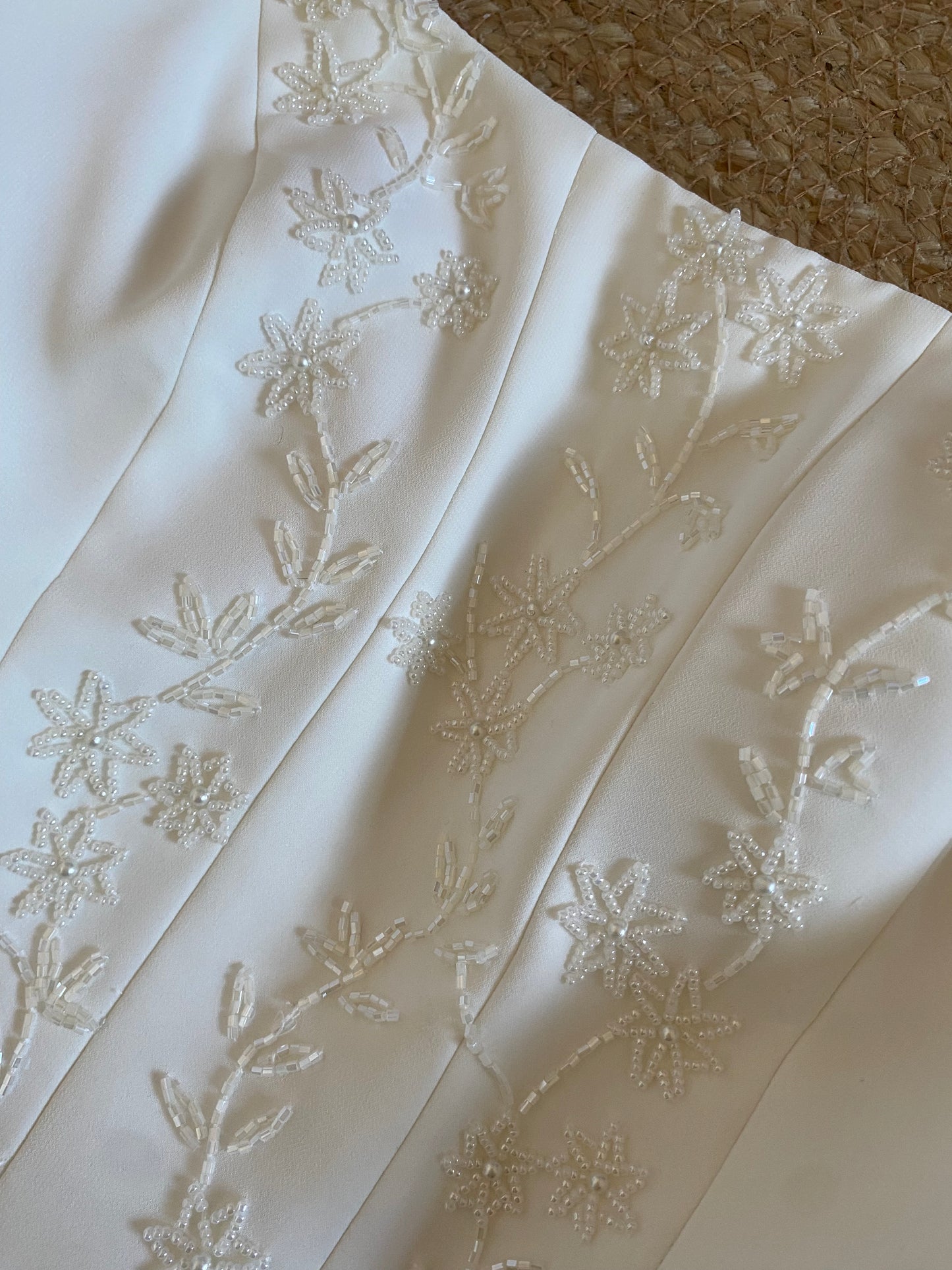Stevies Gowns ivory off shoulder wedding dress uk 8