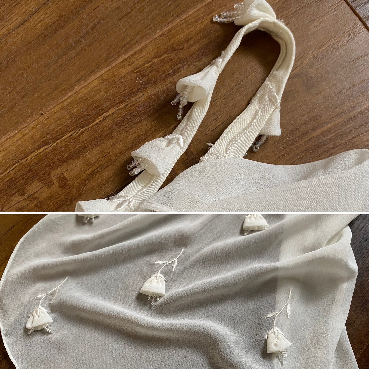 Ellis white long sleeve wedding dress UK 10-12