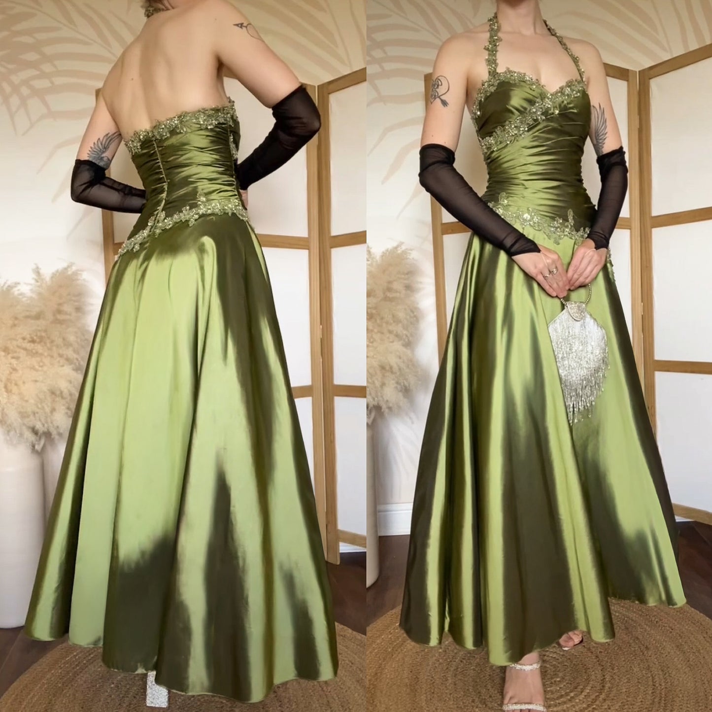 Ronald Joyce green prom dress uk 12