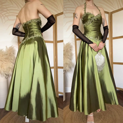 Ronald Joyce green prom dress uk 12
