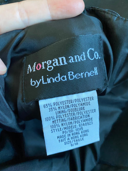 Black Morgan & Co strapless a-line gown UK 10