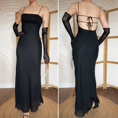 Morgan & Co black evening dress uk 8