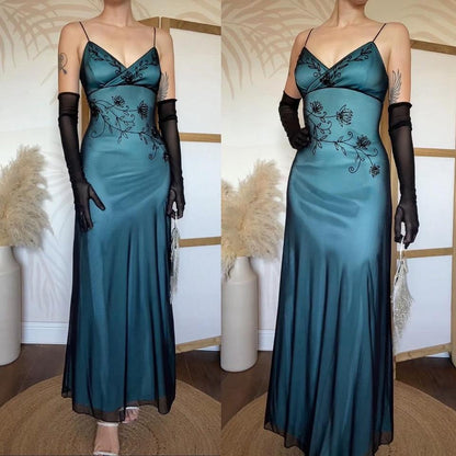 Sapphire beaded stretch 90s dress uk 12