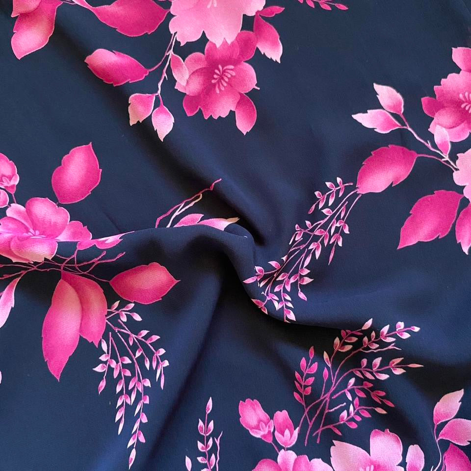 Jacques Vert navy floral 2 piece set UK 10