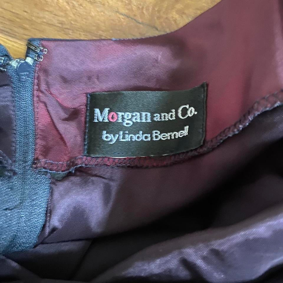 Morgan & Co navy open back evening dress UK 10