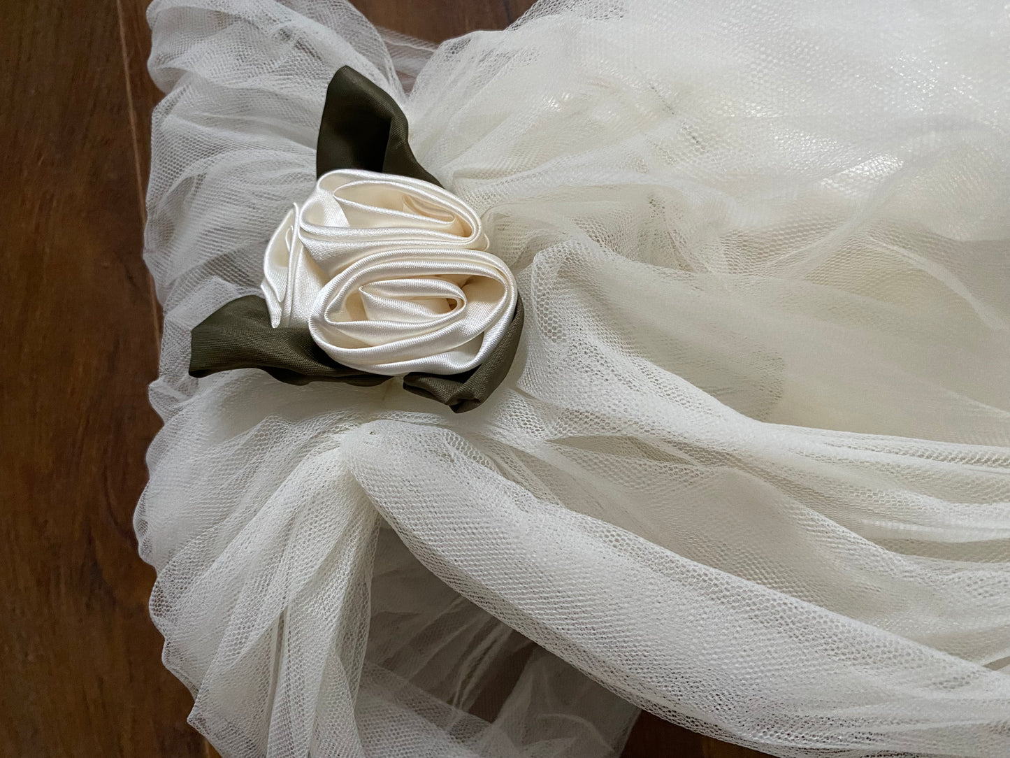 Dreamy vintage Ellis ivory satin wedding dress uk 14