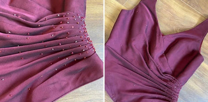 Veromia burgundy top, skirt & shawl set uk 8