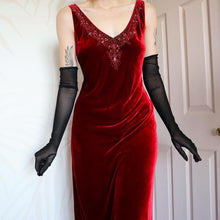 Load image into Gallery viewer, Red Velvet Austin Reed Silk Blend Low Back Dress UK 14
