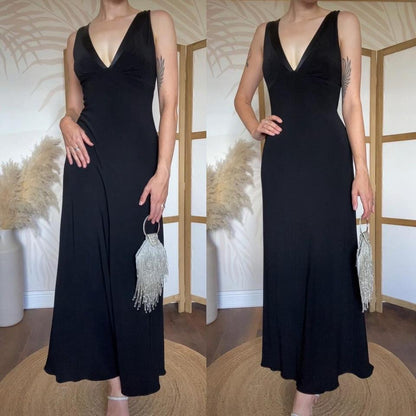 Laundry 90s black stretch evening dress uk 8