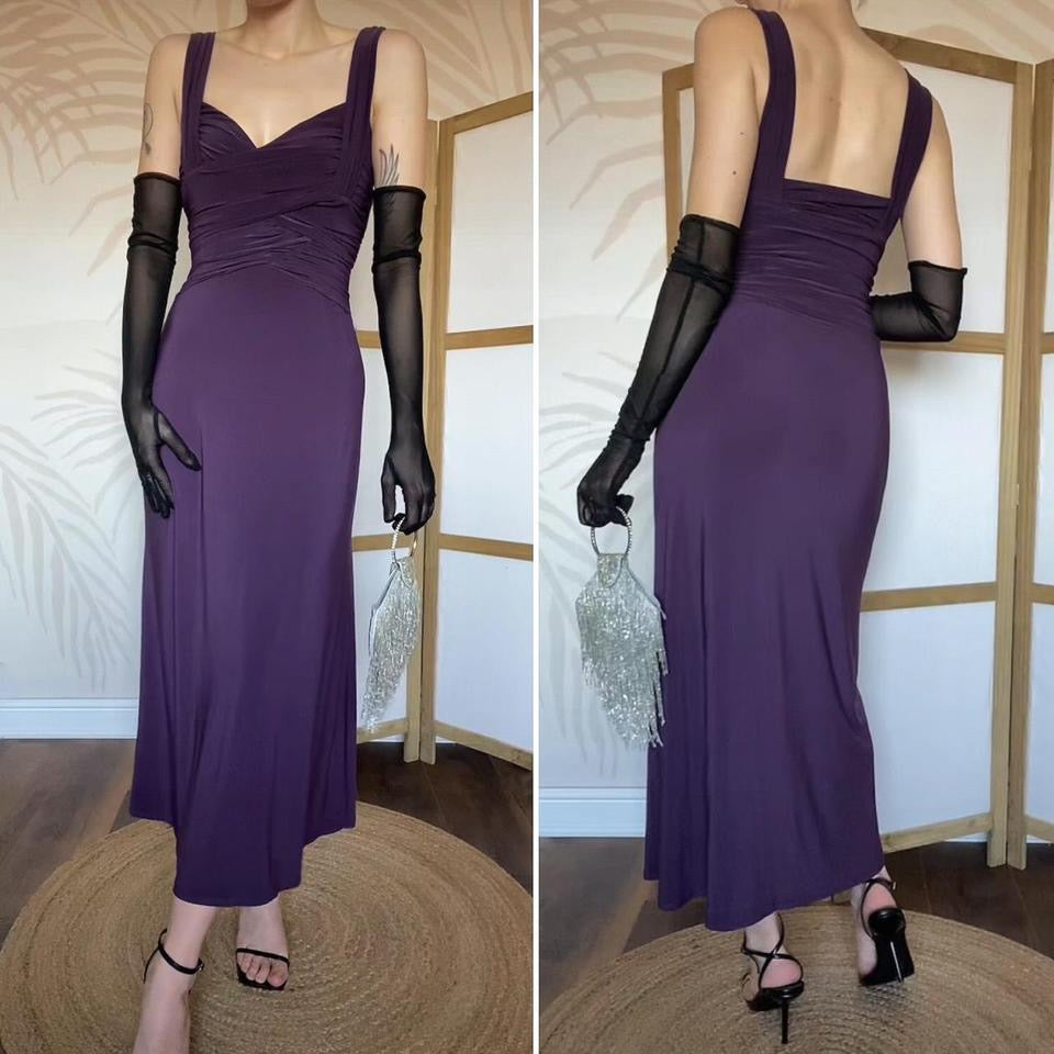 Phase Eight purple stretch evening dress UK 10