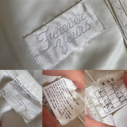 Ivory fit & flare wedding dress uk 12-14