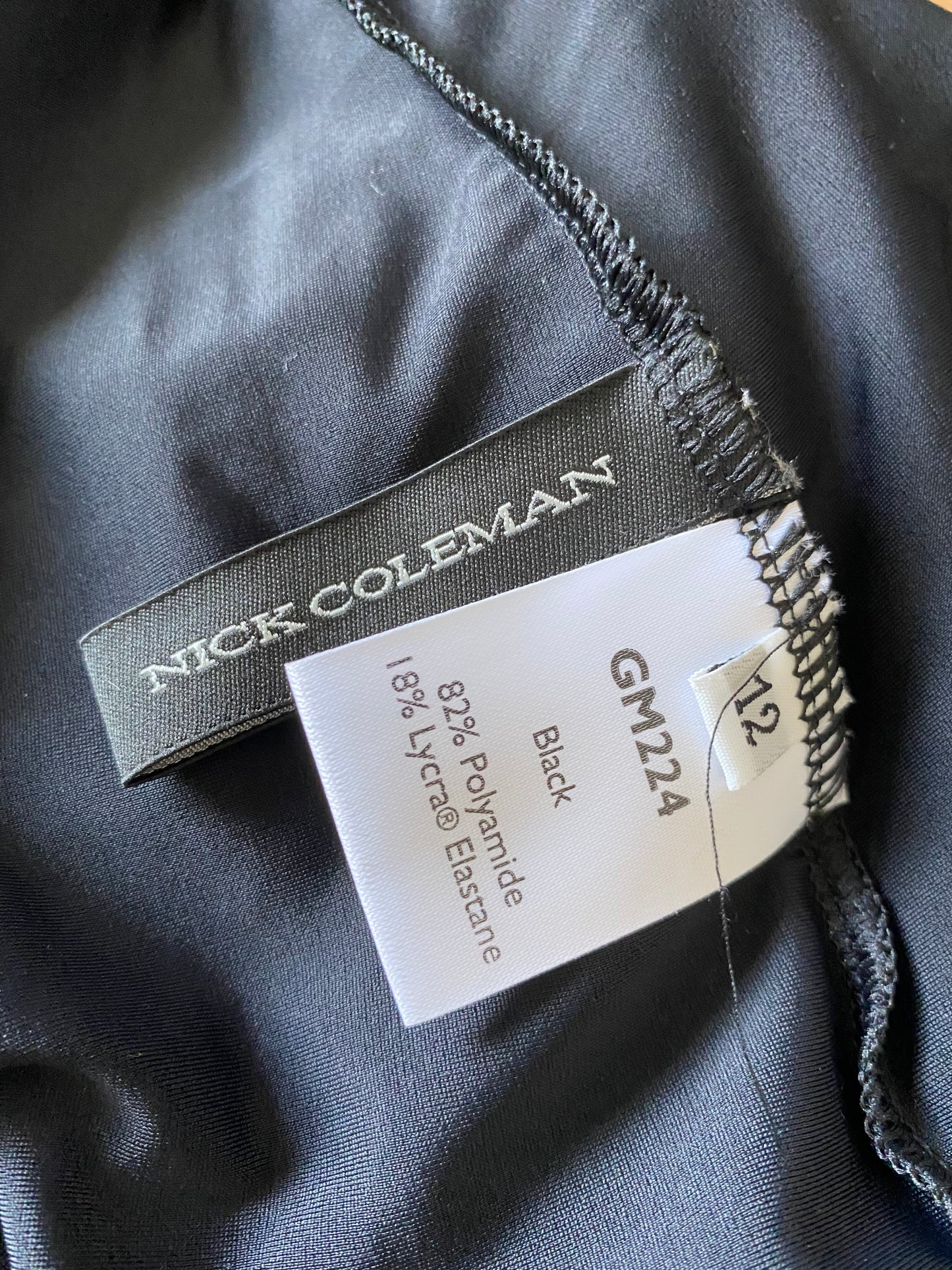 Nick Coleman designer open back bodycon dress UK 10-12