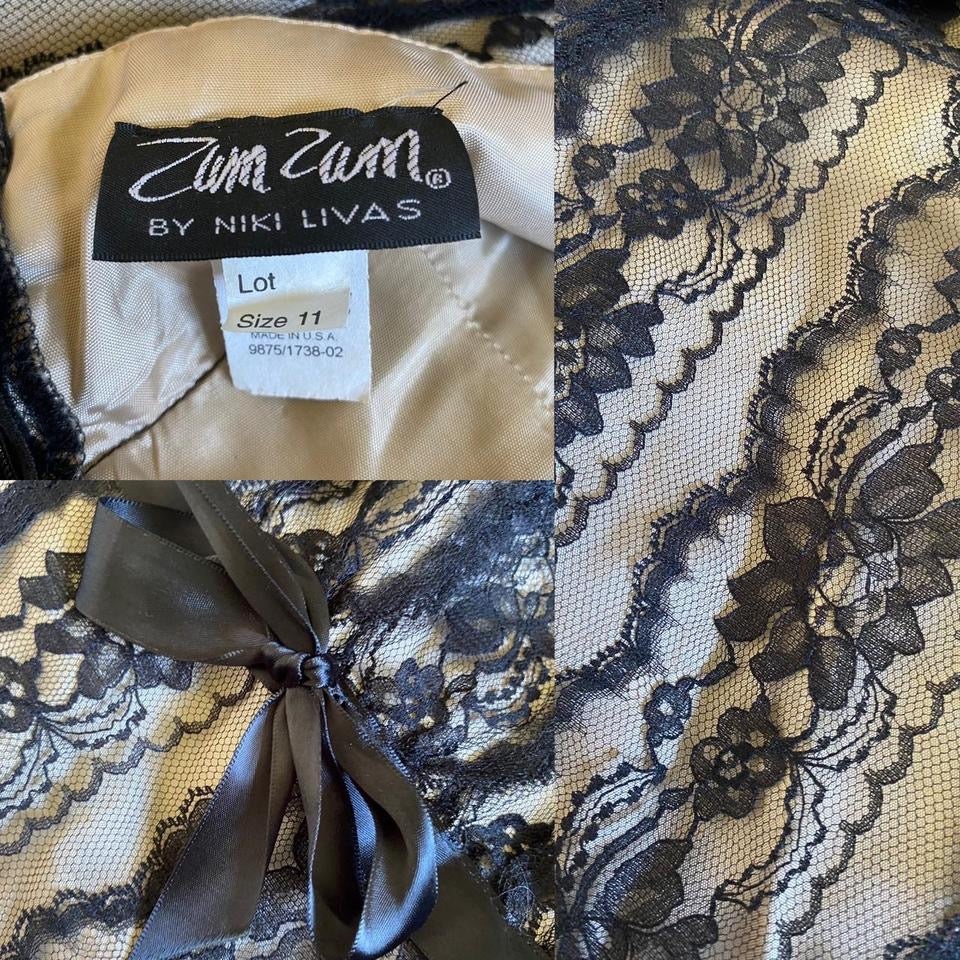 Zum Zum lace halter neck evening prom gown UK 12