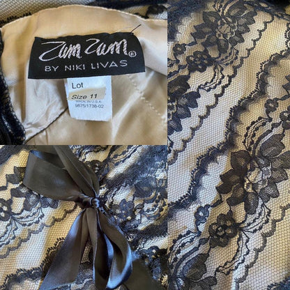 Zum Zum lace halter neck evening prom gown UK 12