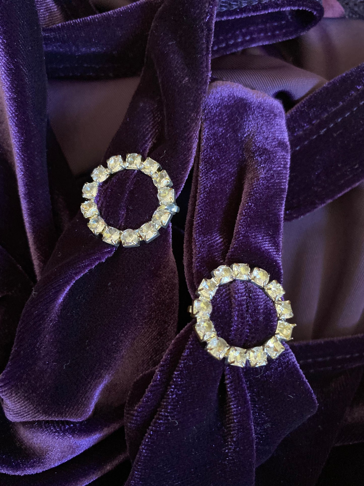 Purple Debut velvet stretch evening dress UK 10