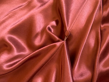 Morgan & Co red satin evening dress uk 10
