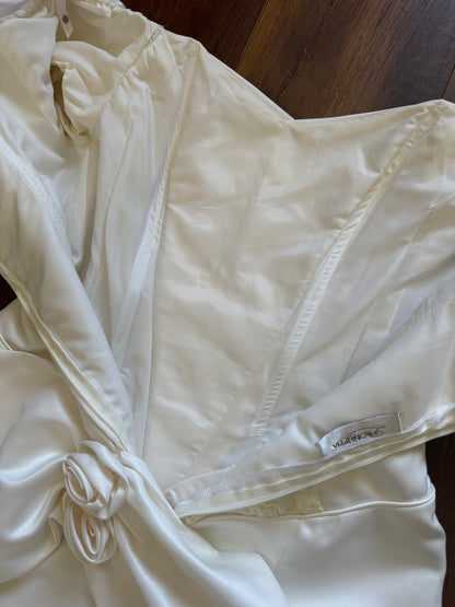 Pronuptia ivory off shoulder wedding dress uk 12