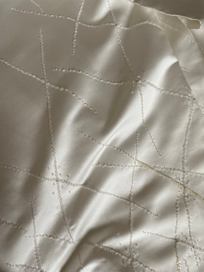 Maggie Sottero Couture ivory a-line beaded wedding dress uk 8