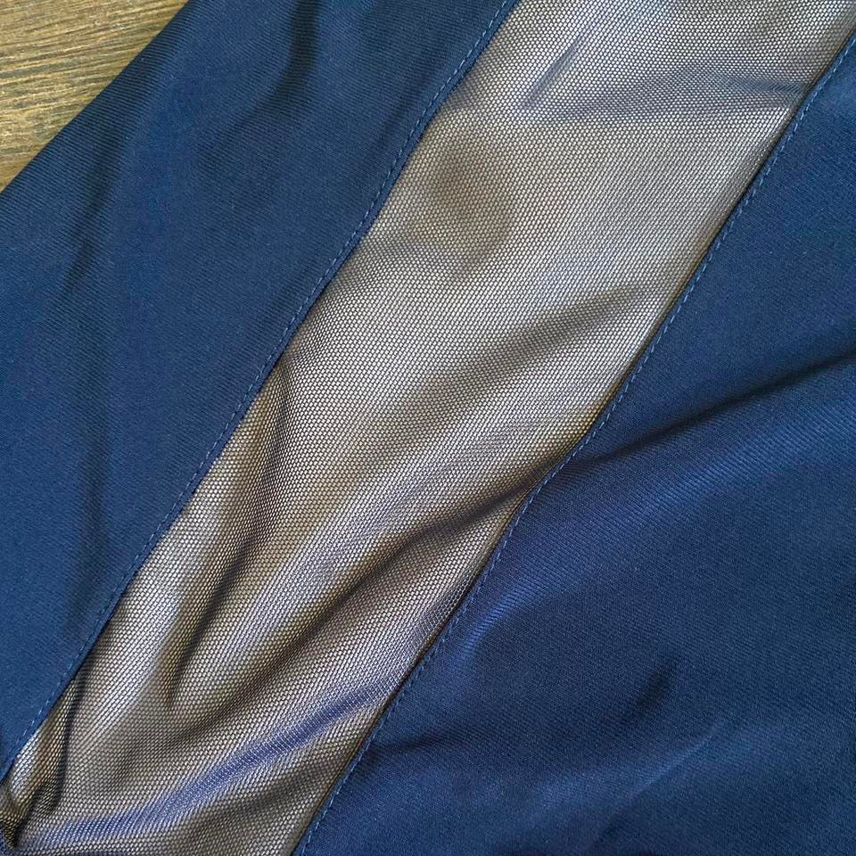 Navy Morgan & Co stretch evening dress UK 10