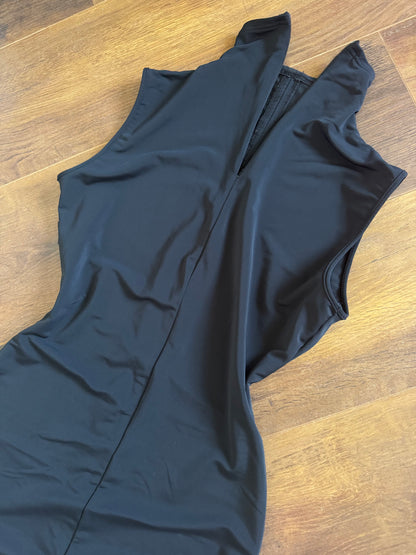 Nick Coleman black stretch evening dress uk 10 & 14
