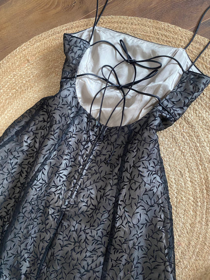 Blondie Nites 90s black prom dress uk 14
