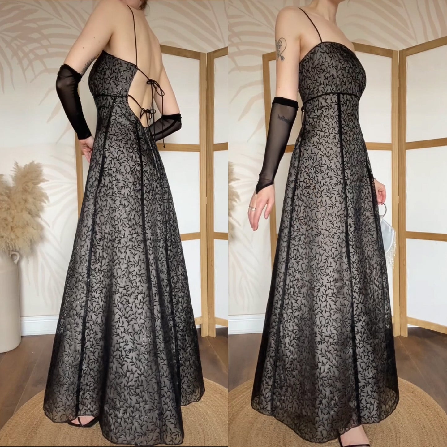 Blondie Nites 90s black prom dress uk 14