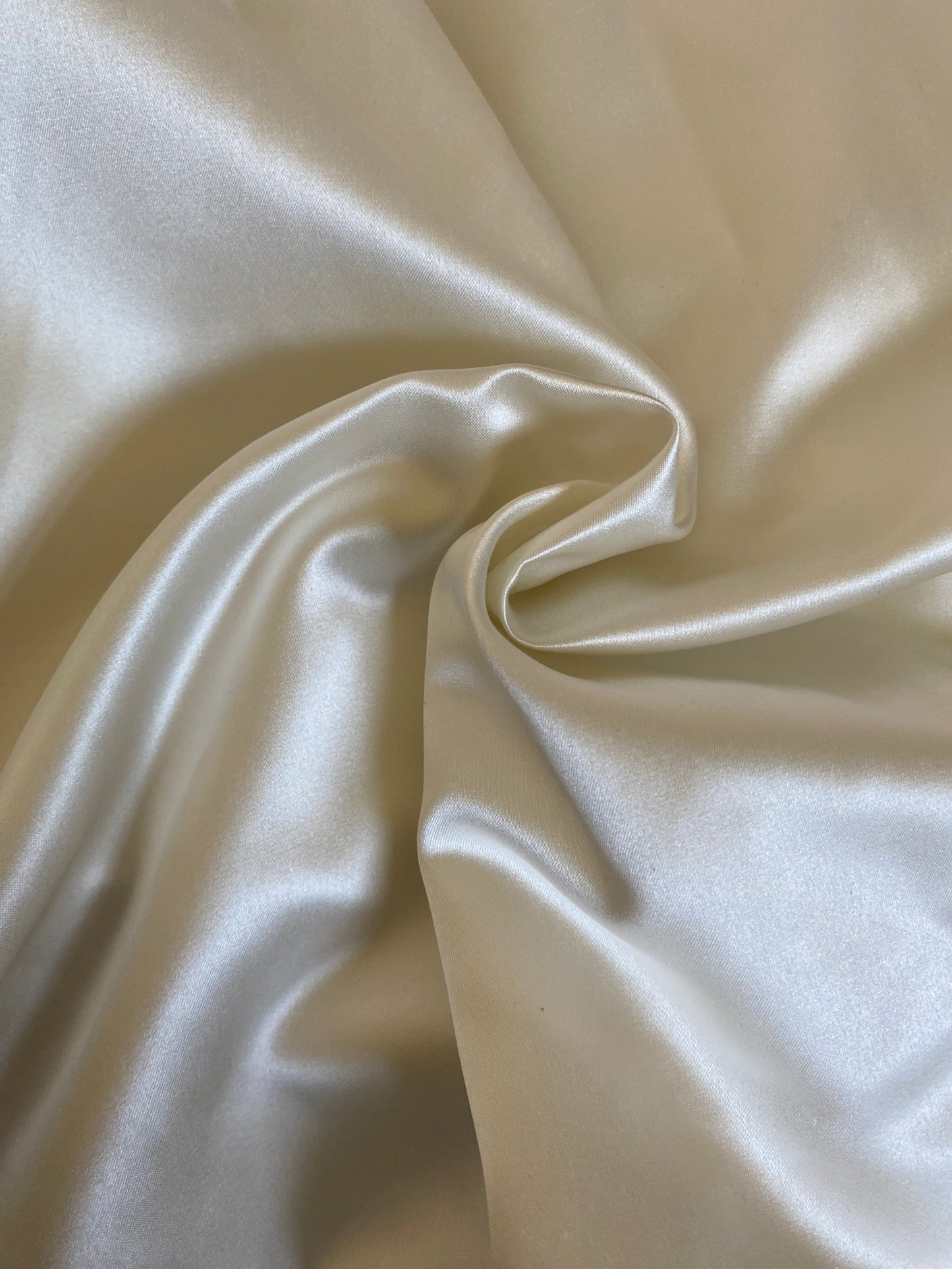 Ivory satin fit & flare wedding dress uk 8-10