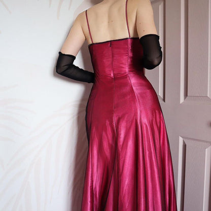 Pink Blondie Nites a-line evening prom dress UK 8