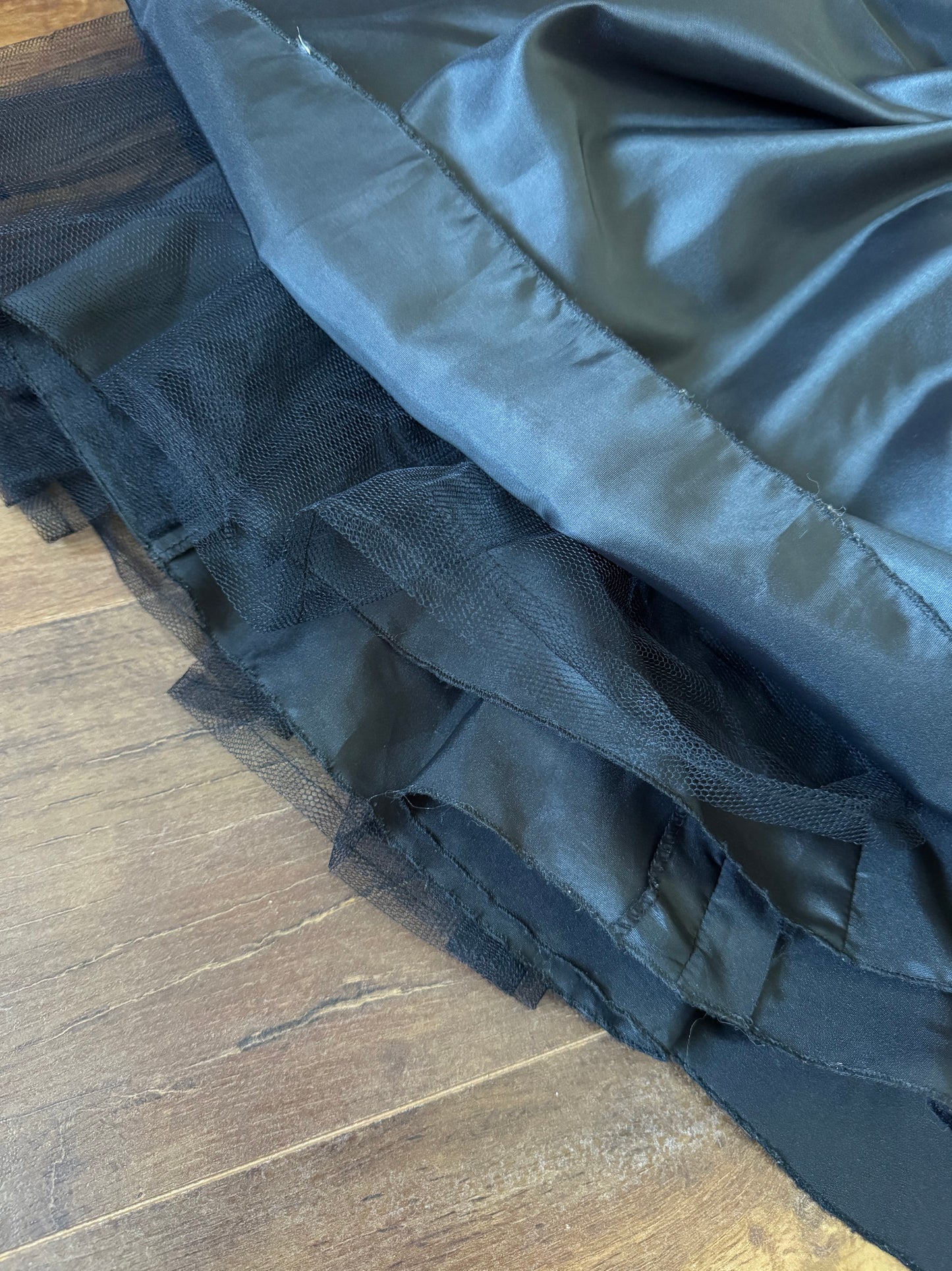 John Charles 80s black prom dress uk 12-14
