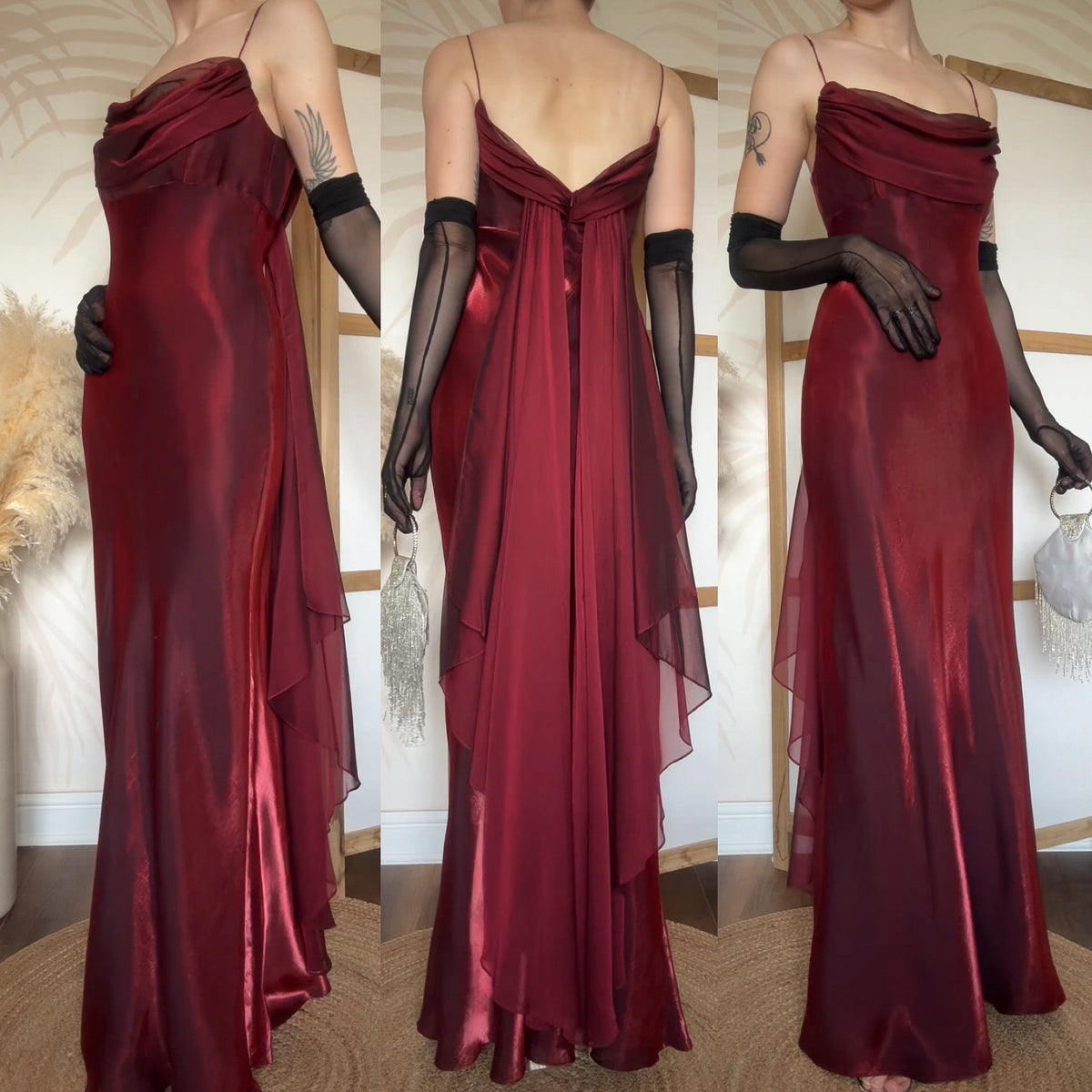 Shimmery red prom dress uk 14