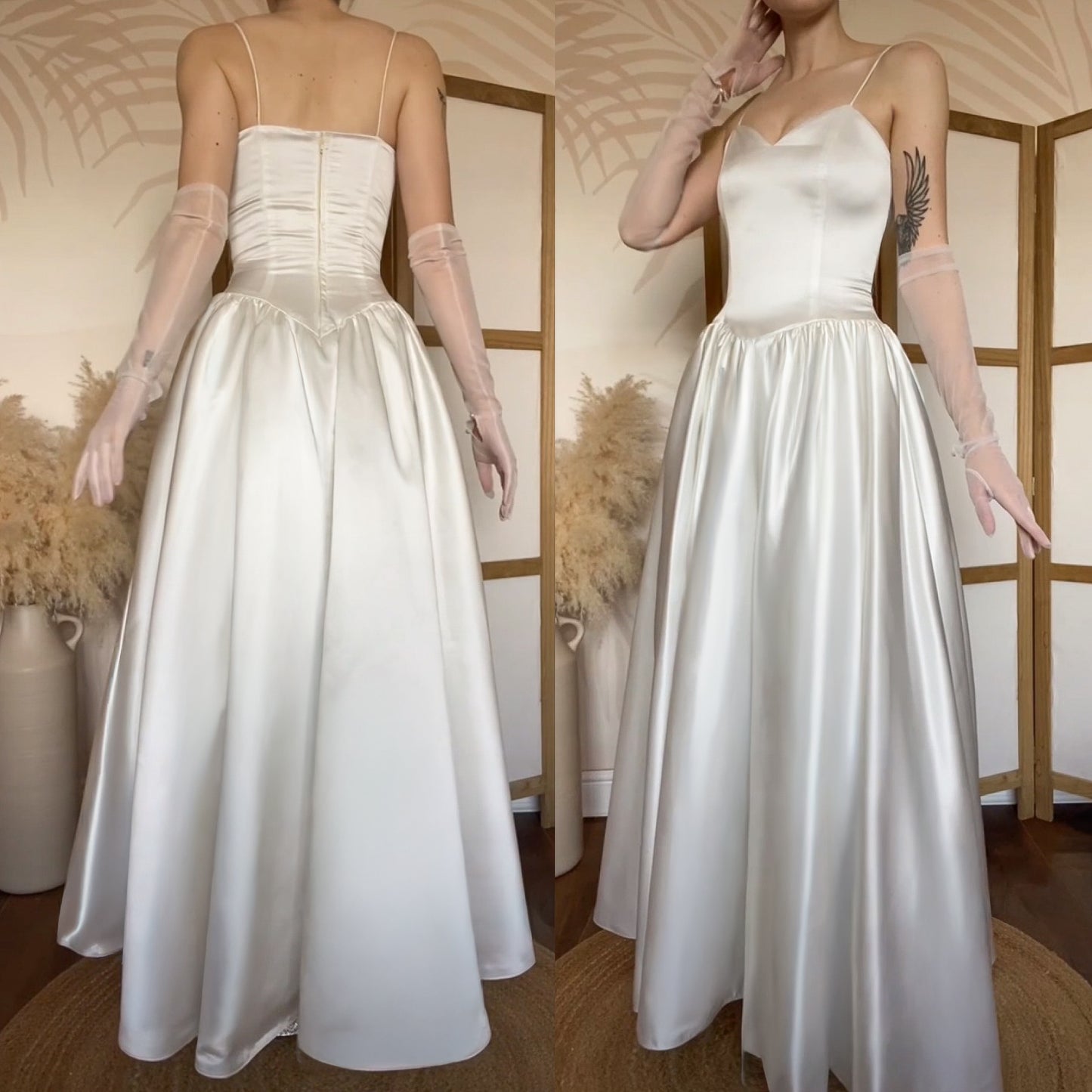 Jean Elizabeth 2-piece wedding dress & jacket set uk 8