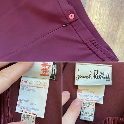 Joseph Ribkoff burgundy 2 piece set uk 10