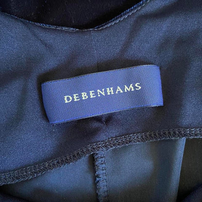 Navy Debenhams velvet lace up back bodycon dress UK 12-14 & UK 16