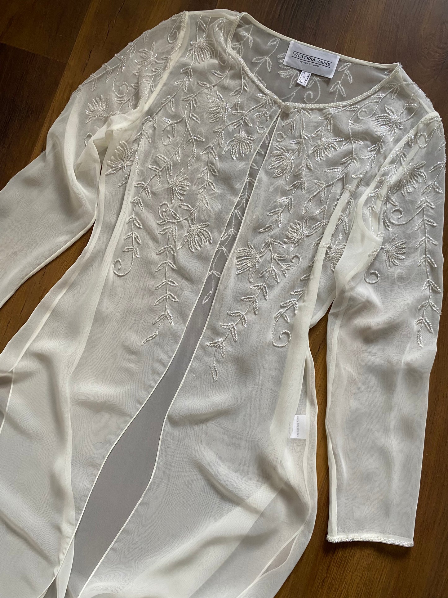 White 2-piece wedding co ord set uk 10
