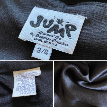 Silky black slip evening dress UK 8