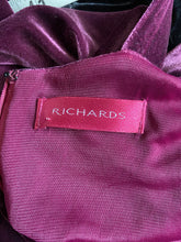 Load image into Gallery viewer, Purple Richards velvet stretch evening dress UK 10-12
