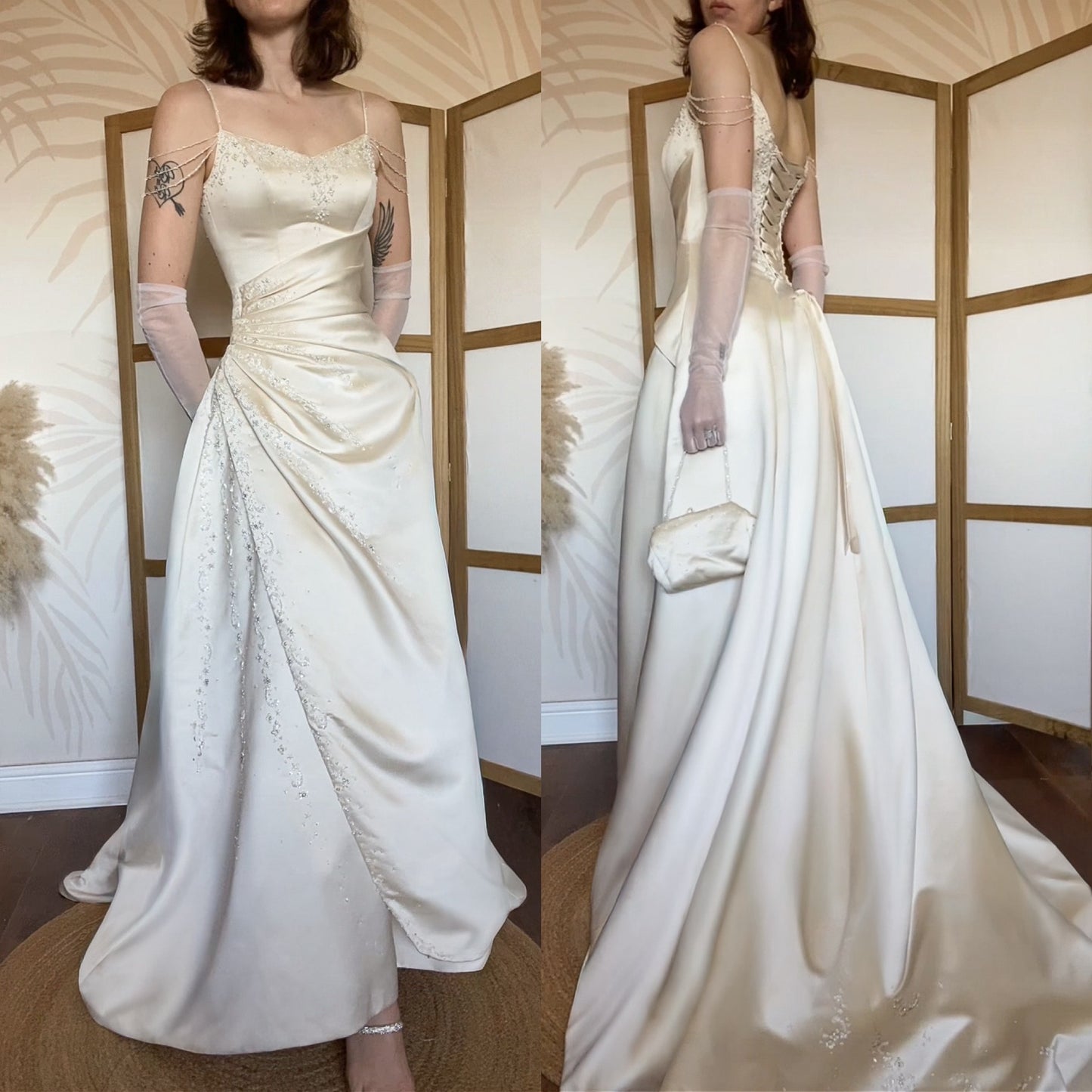 Maggie Sottero ivory a-line wedding dress uk 8