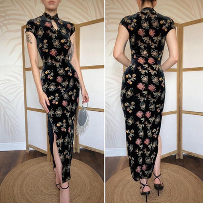 Charlotte Halton velvet stretch dress uk 14