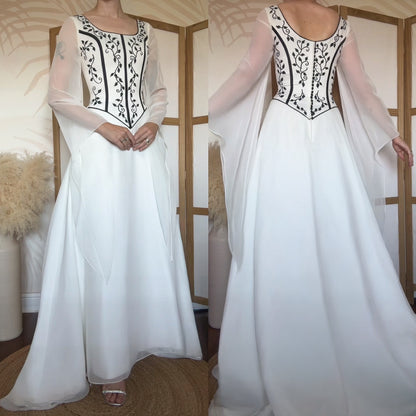 Sincerity ivory long sleeve wedding dress uk 12