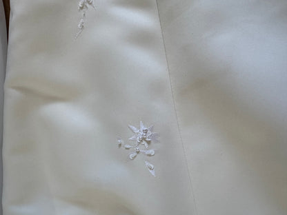 Ivory 2000s long sleeve ethereal wedding dress uk 14