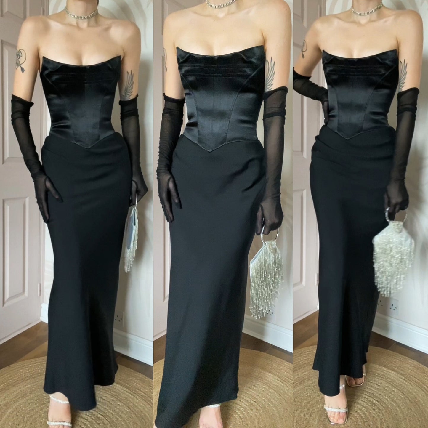 Black Dawn Stretton corset dress UK 10