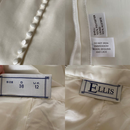 Ellis bridal vintage 2 piece wedding set UK 12