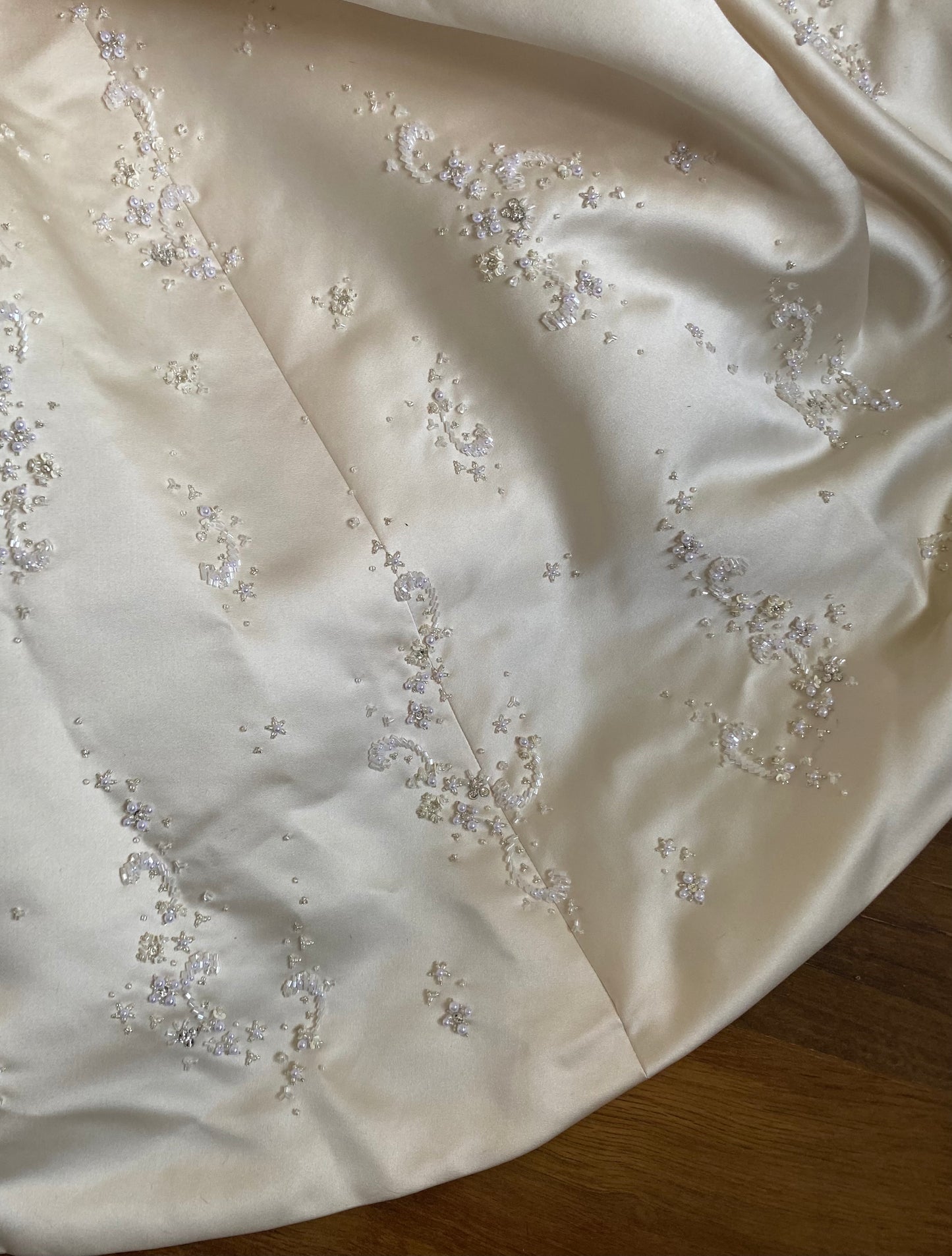 Maggie Sottero ivory a-line wedding dress uk 8