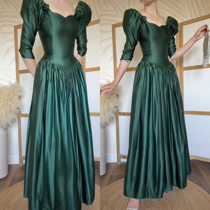 Pronuptia forest green evening dress uk 10