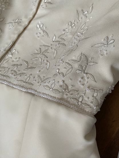 Ivory Benjamin Roberts ethereal wedding dress uk 12