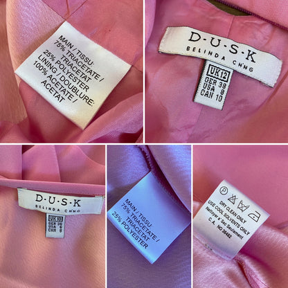Pink 2-piece Dusk dress & jacket uk 10-12