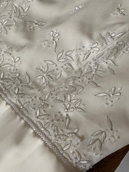 Ivory Benjamin Roberts ethereal wedding dress uk 12
