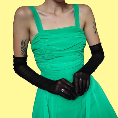 After Six green a-line midi dress UK 8